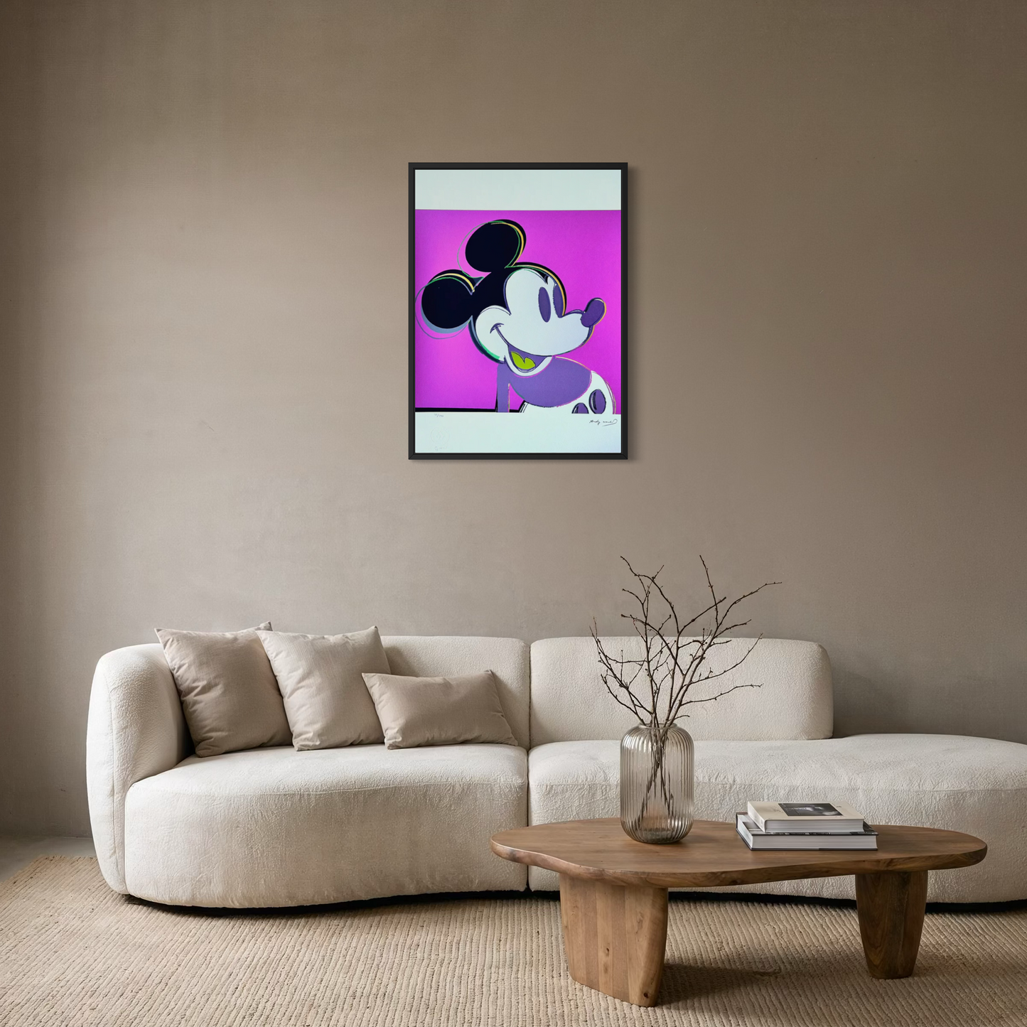 Andy Warhol – 'Mickey Mouse (Purple, Myths)' – Limited and numbered edition
