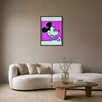 Andy Warhol – 'Mickey Mouse (Purple, Myths)' – Limited and numbered edition