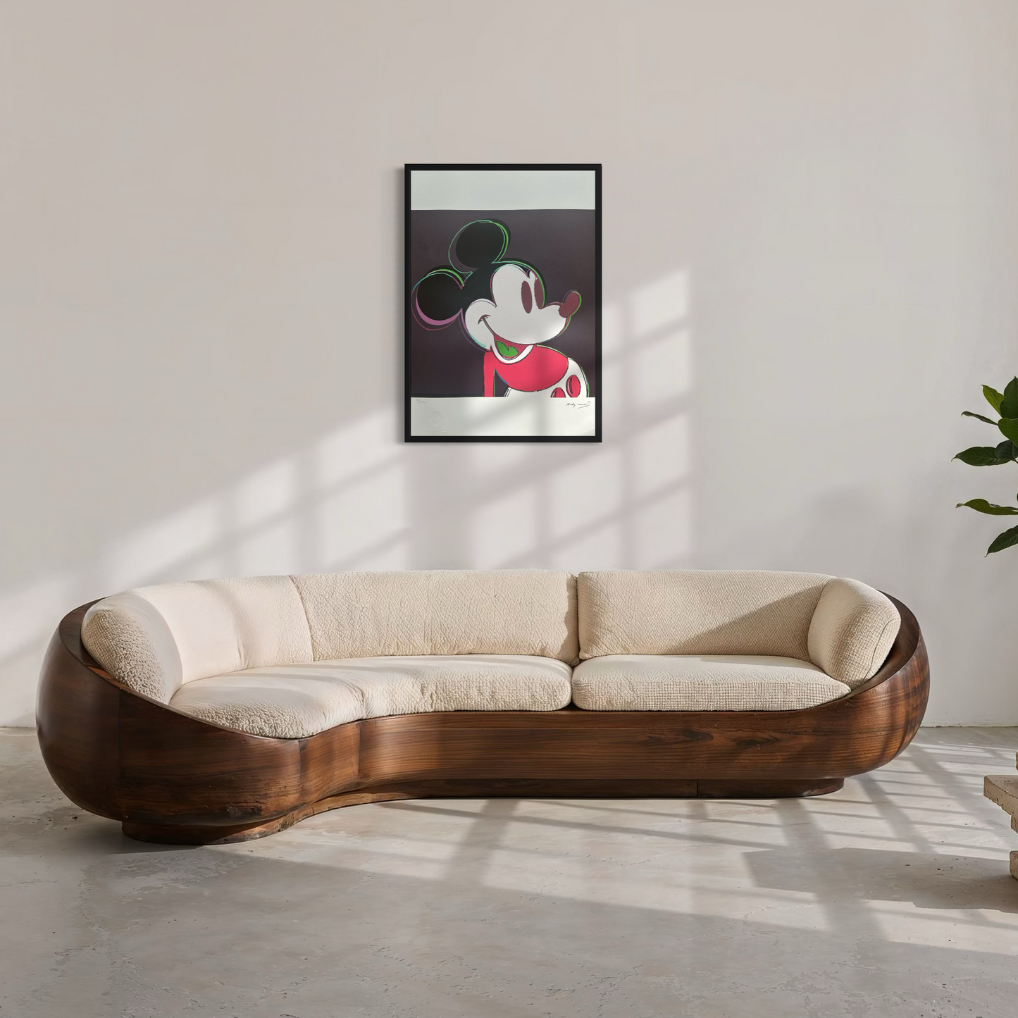 Andy Warhol Mickey Mouse (Black-red) Lithograph Arches 300gsm 42x59 cm