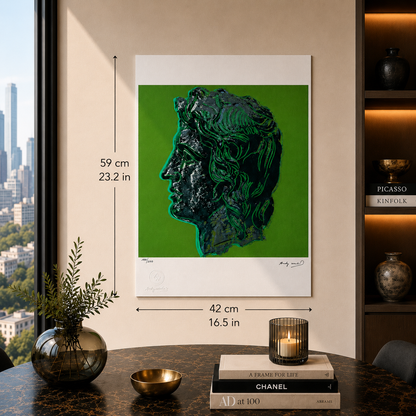 Andy Warhol Alexander the Great (Green) Lithograph Arches 300gsm 42x59 cm
