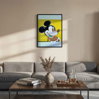 Andy Warhol Mickey Mouse (Yellow) Lithograph Arches 300gsm 42x59 cm