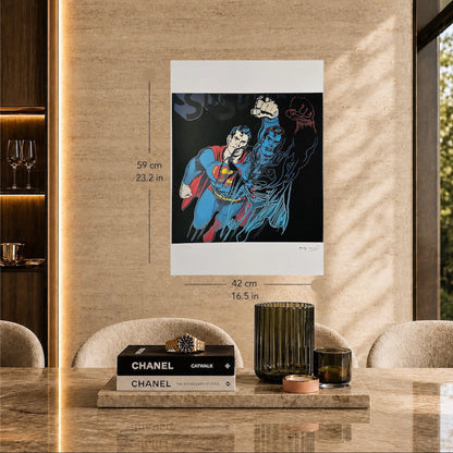 Andy Warhol Superman (Black) Lithograph Arches 300gsm 42x59 cm