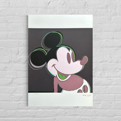 Andy Warhol Mickey Mouse (Salmon) Lithograph Arches 300gsm 42x59 cm