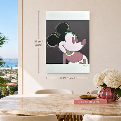 Andy Warhol Mickey Mouse (Salmon) Lithograph Arches 300gsm 42x59 cm