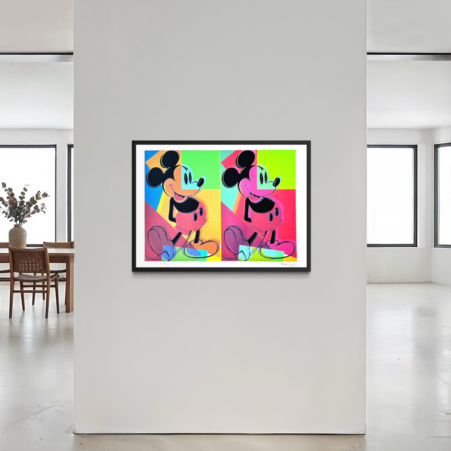 Andy Warhol Double Mickey (Multi-coloured) Lithograph Arches 300gsm 42x59 cm