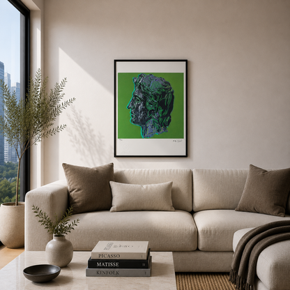 Andy Warhol Alexander the Great (Green) Lithograph Arches 300gsm 42x59 cm