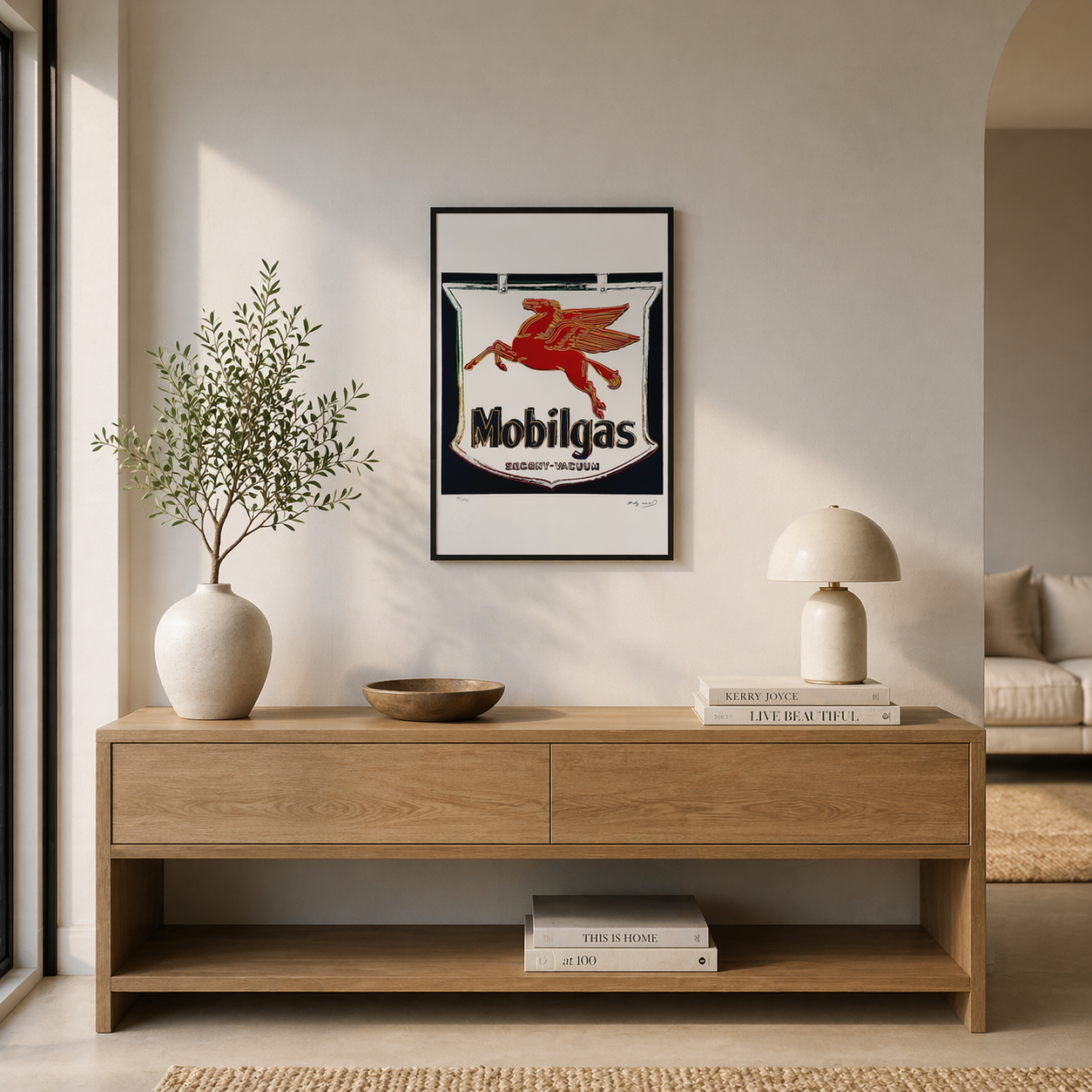 Andy Warhol Mobilgas Lithograph Arches 300gsm 42x59 cm