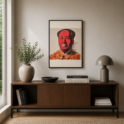 Andy Warhol Mao (Red & Orange) Lithograph Arches 300gsm 42x59 cm