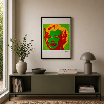 Andy Warhol Marilyn Monroe (Fluo Green & Red) Lithograph Arches 300gsm 42x59 cm