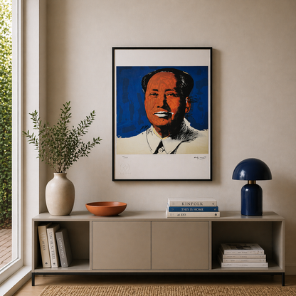Andy Warhol Mao (Blue & Orange) Lithograph Arches 300gsm 42x59 cm