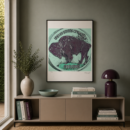 Andy Warhol Buffalo Nickel (Five Cents) Lithograph Arches 300gsm 42x59 cm