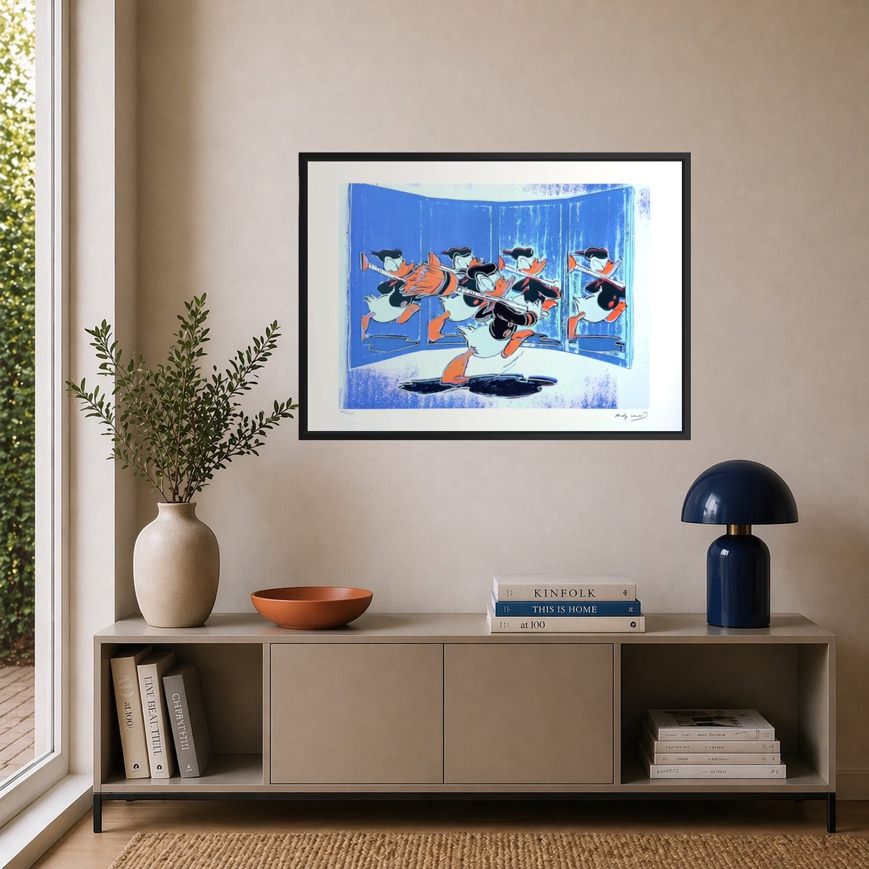 Andy Warhol Donald Duck Lithograph Arches 300gsm 42x59 cm