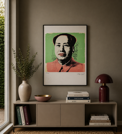 Andy Warhol Mao (Green & Red) Lithograph Arches 300gsm 42x59 cm