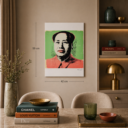 Andy Warhol Mao (Green & Red) Lithograph Arches 300gsm 42x59 cm
