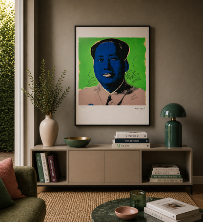 Andy Warhol Mao (Blue & Green) Lithograph Arches 300gsm 42x59 cm