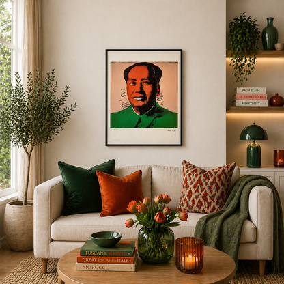 Andy Warhol Mao (Green & Red) Lithograph Arches 300gsm 42x59 cm