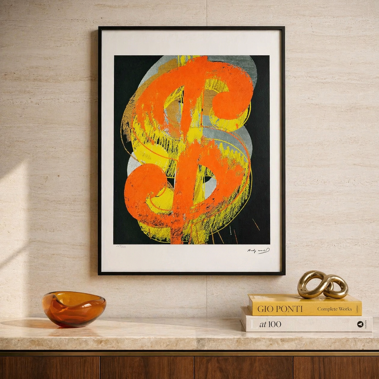 Andy Warhol Dollar (Black) Lithograph Arches 300gsm 42x59 cm