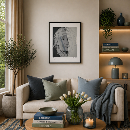 Andy Warhol Albert Einstein Lithograph Arches 300gsm 42x59 cm