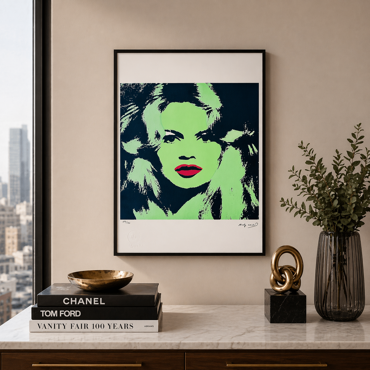 Andy Warhol Brigitte Bardot (Green) Lithograph Arches 300gsm 42x59 cm