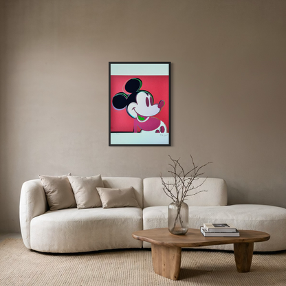 Andy Warhol Mickey Mouse (Red) Lithograph Arches 300gsm 42x59 cm