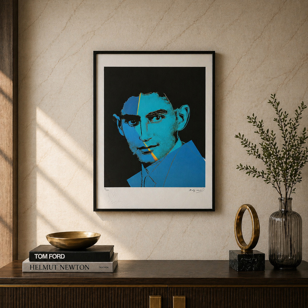 Andy Warhol Franz Kafka Lithograph Arches 300gsm 42x59 cm