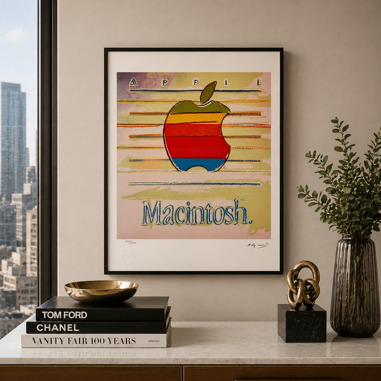 Andy Warhol Apple Lithograph Arches 300gsm 42x59 cm