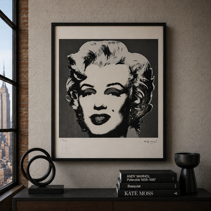 Andy Warhol Marilyn Monroe' (Black & White) Lithograph Arches 300gsm 42x59 cm