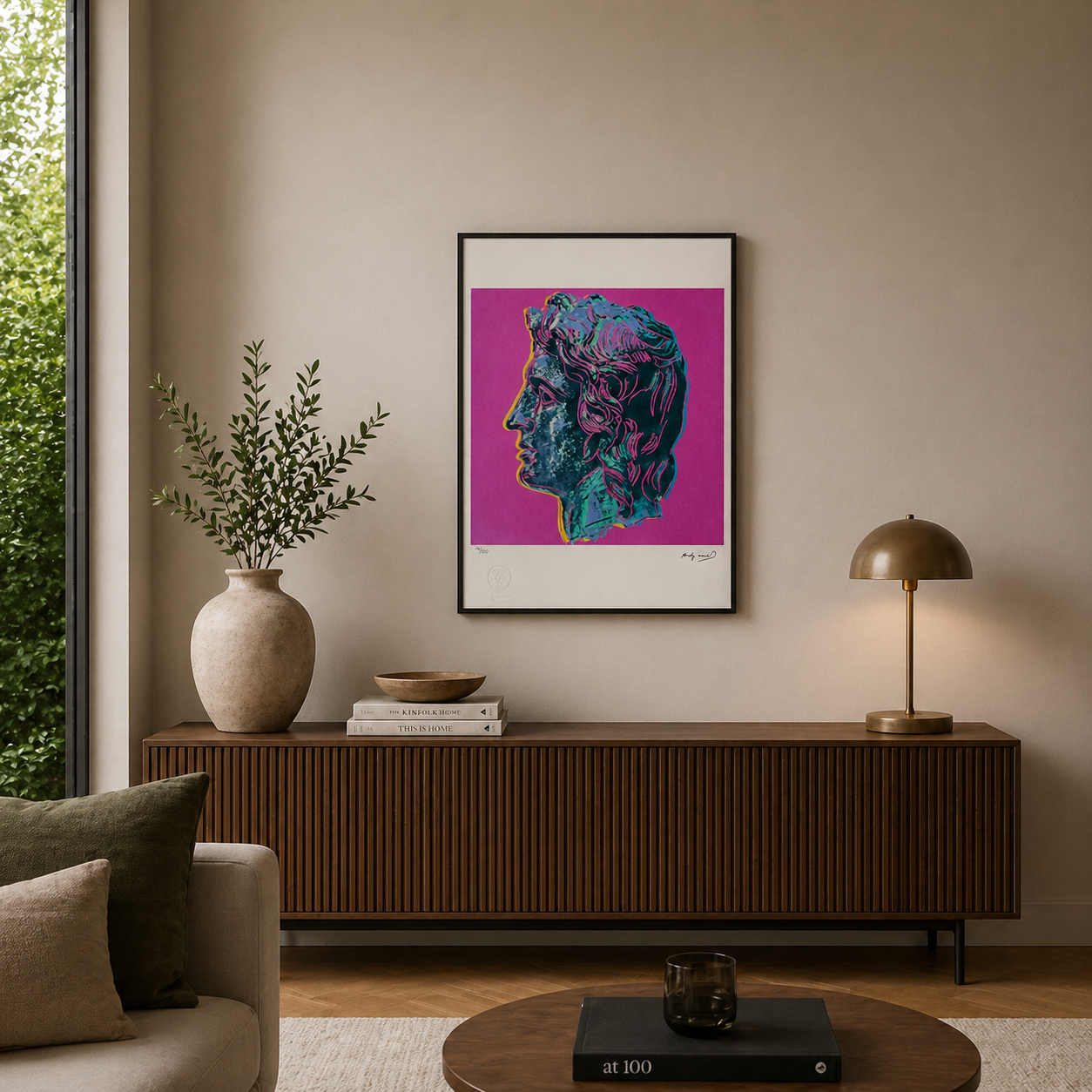 Andy Warhol Alexander the Great (Purple) Lithograph Arches 300gsm 42x59 cm