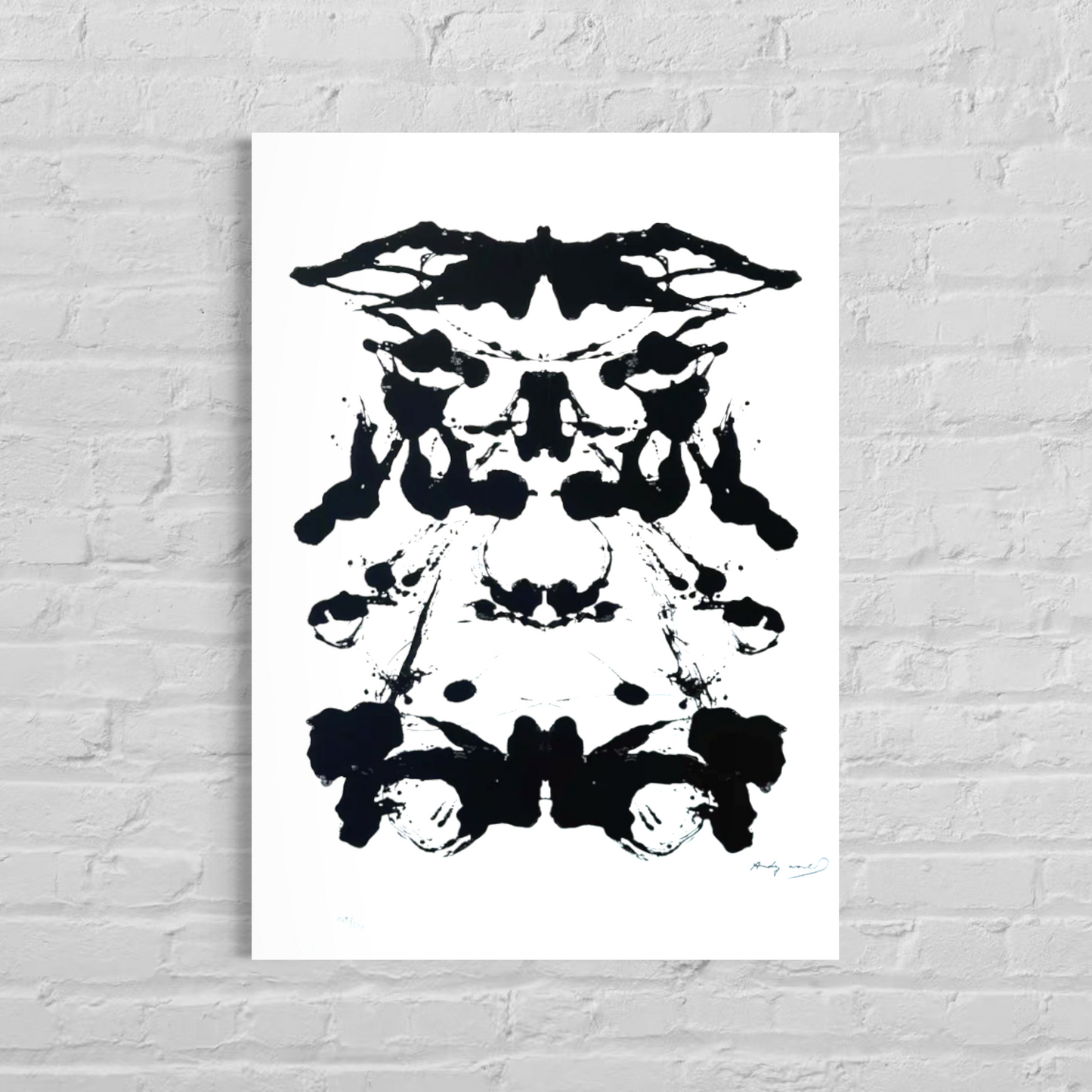 Andy Warhol Rorschach Lithograph Arches 300gsm 42x59 cm