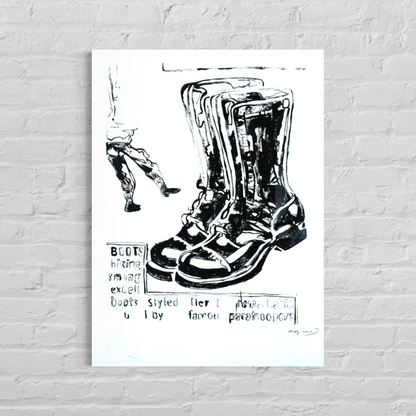Andy Warhol Paratrooper Boots Lithograph Arches 300gsm 42x59 cm