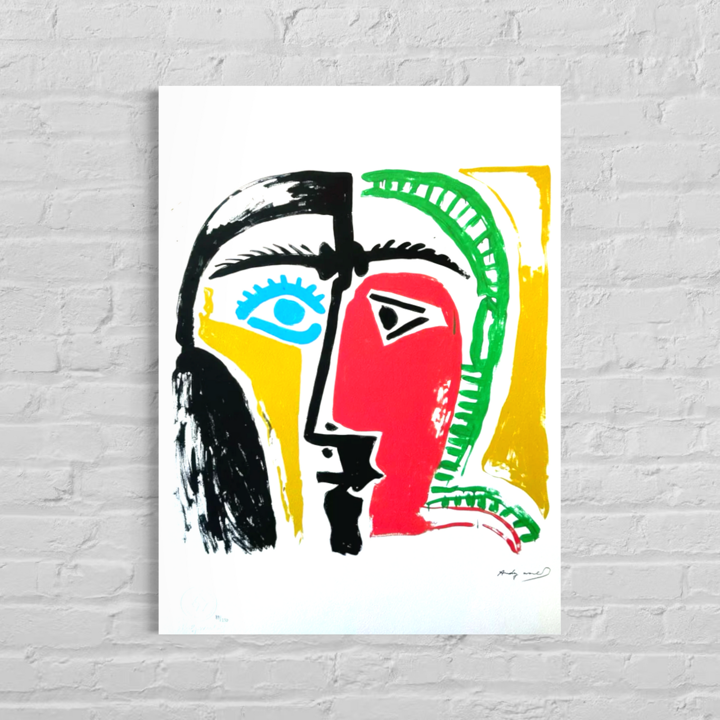 Andy Warhol Picasso Lithograph Arches 300gsm 42x59 cm