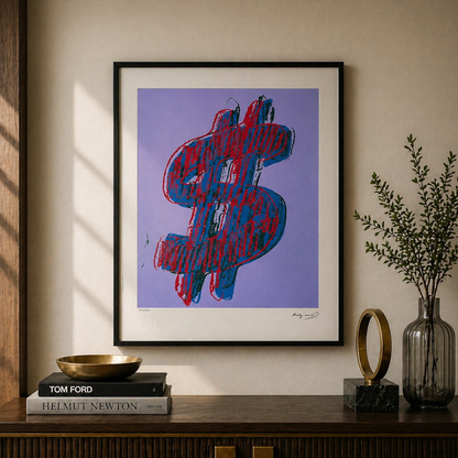 Andy Warhol Dollar (Blue) Lithograph Arches 300gsm 42x59 cm