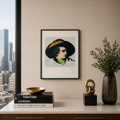 Andy Warhol Goethe (Grey-Black) Lithograph Arches 300gsm 42x59 cm