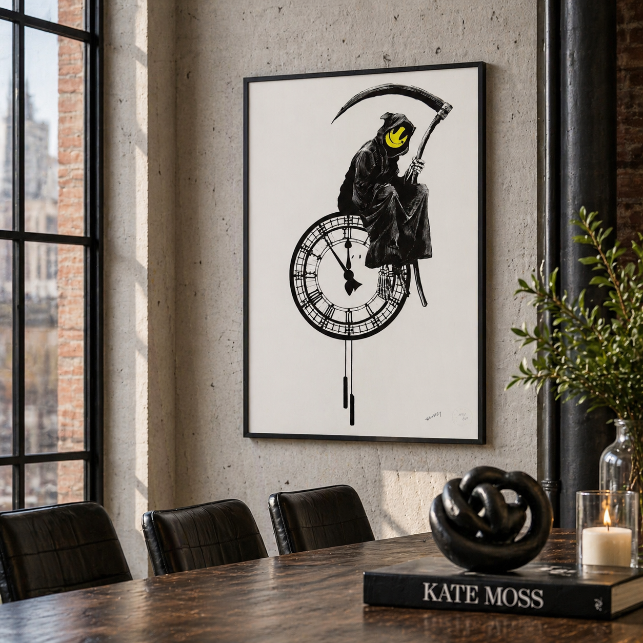 Banksy Grin Reaper Lithograph Arches 300gsm 42x59 cm