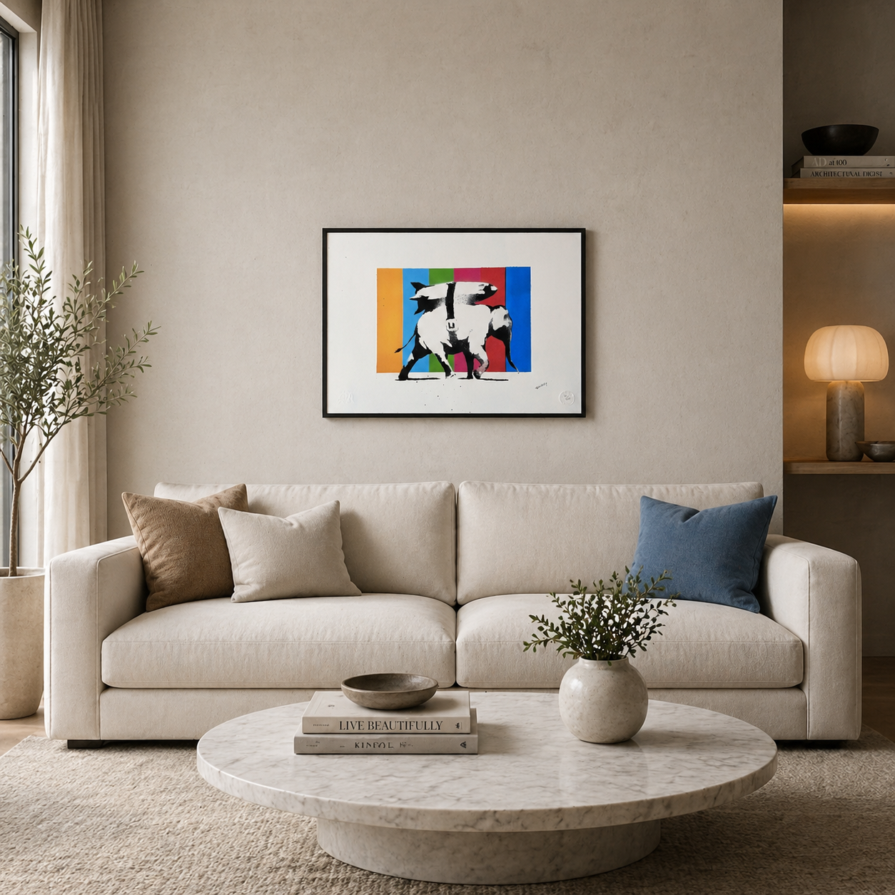 Banksy Heavy Weapons (Multicolor) Lithograph Arches 300gsm 42x59 cm