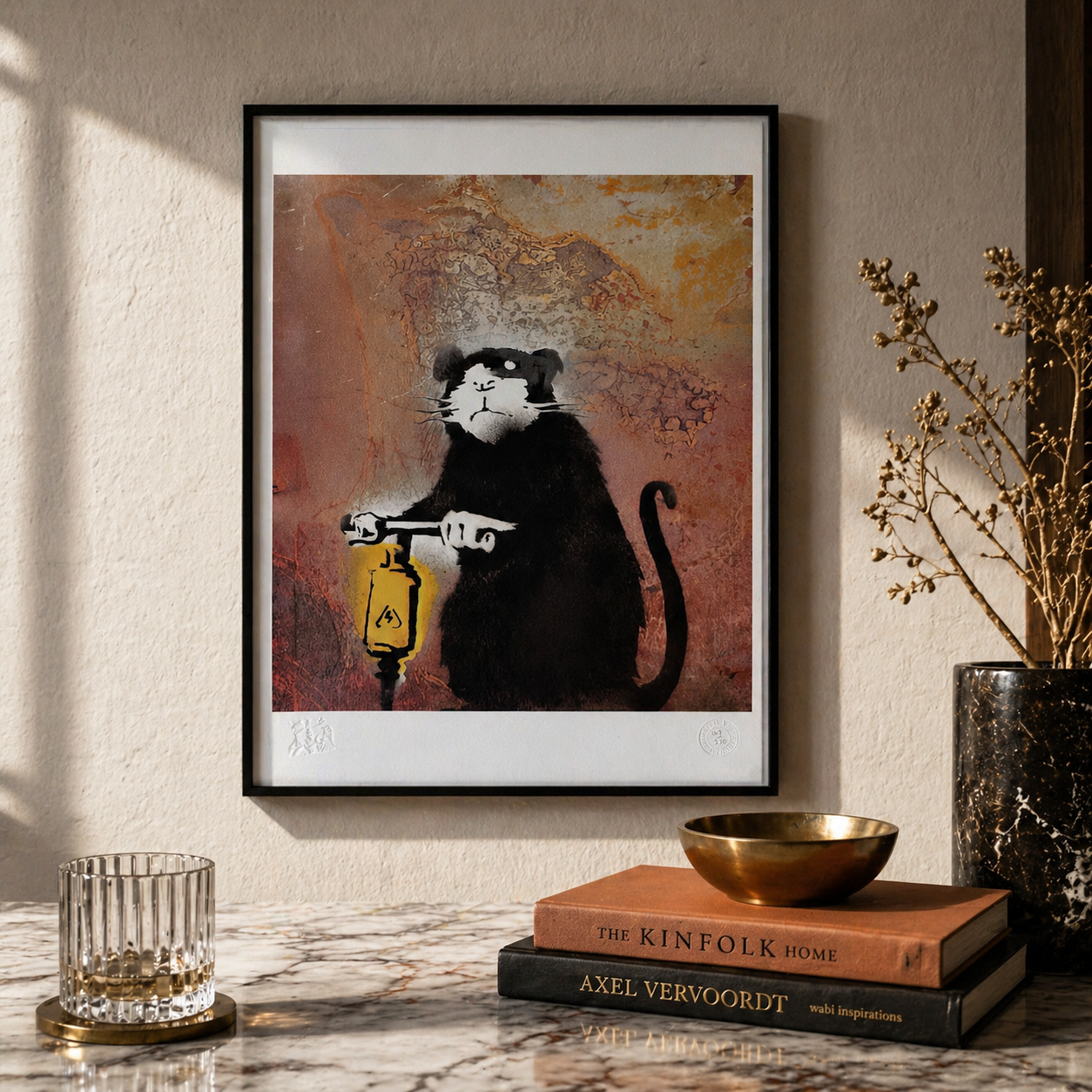 Banksy Roadwork Rat Lithograph Arches 300gsm 42x59 cm