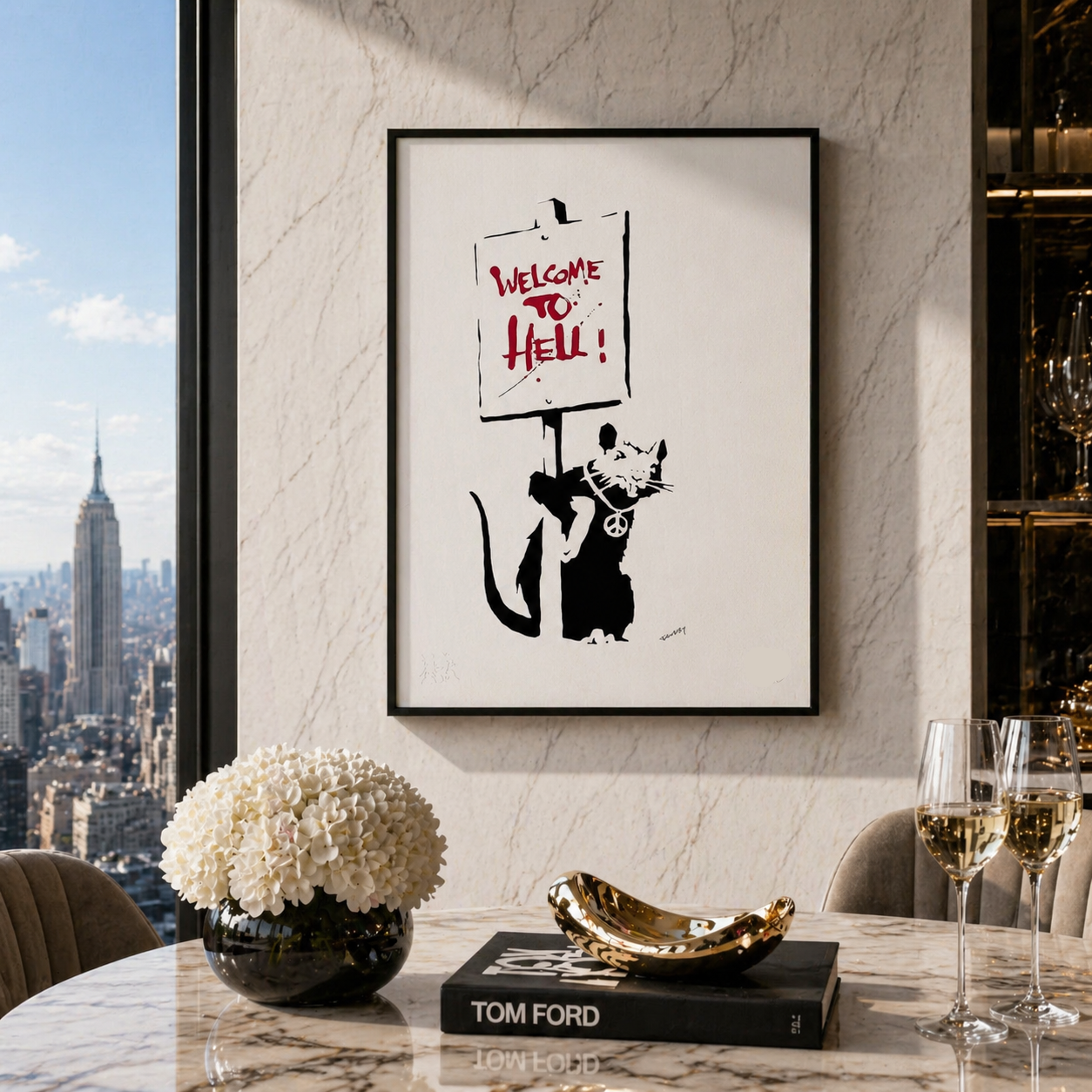 Banksy Welcome to Hell Lithograph Arches 300gsm 42x59 cm