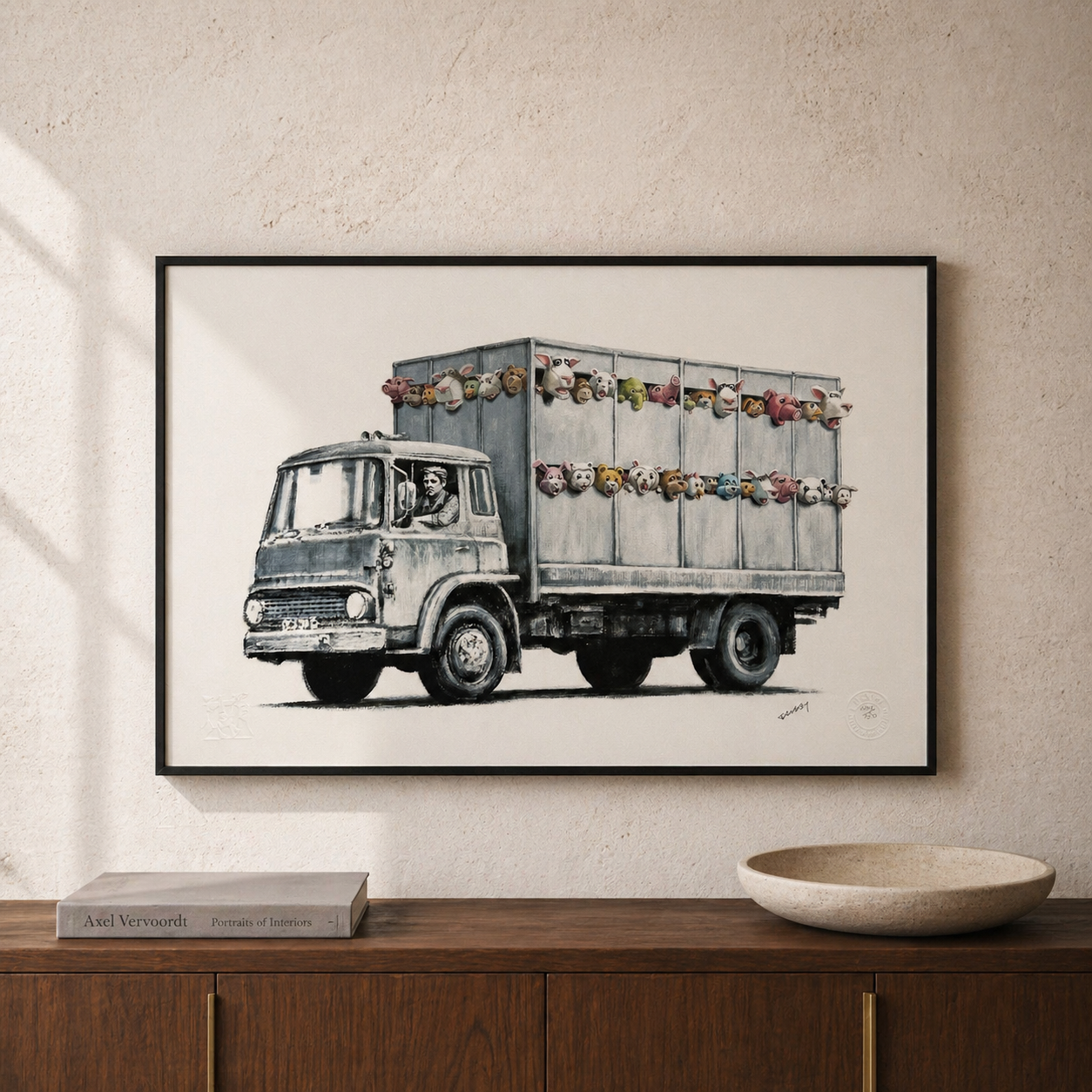 Banksy Sirens of the Lambs Lithograph Arches 300gsm 42x59 cm