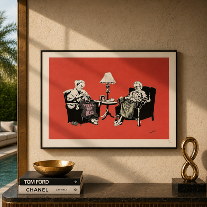 Banksy Grannies Lithograph Arches 300gsm 42x59 cm