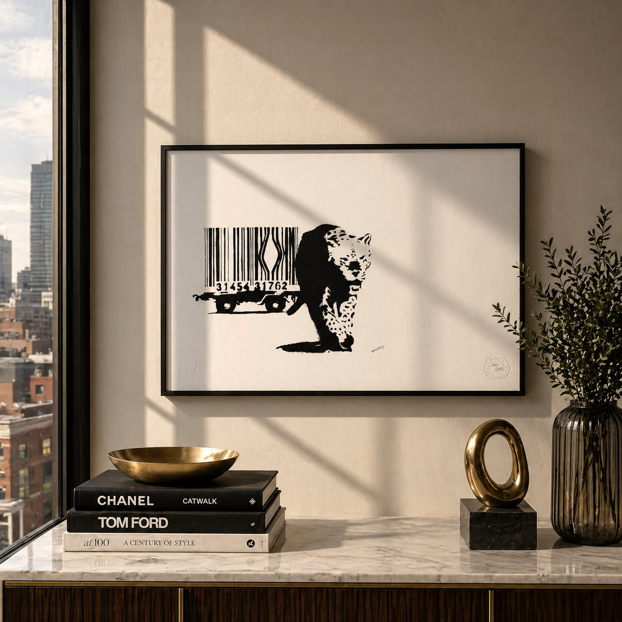 Banksy Barcode Lithograph Arches 300gsm 42x59 cm