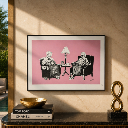 Banksy Grannies Lithograph Arches 300gsm 42x59 cm