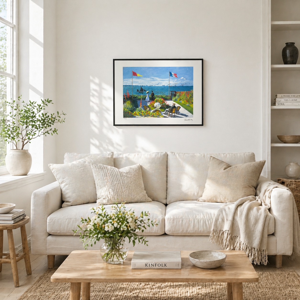 Claude Monet Terrace at Saint-Adresse Lithograph Arches 300gsm 42x59 cm