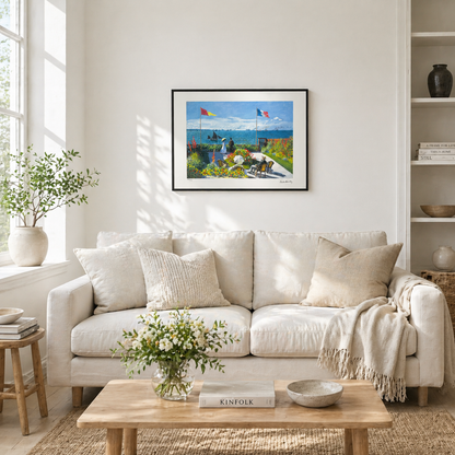 Claude Monet Terrace at Saint-Adresse Lithograph Arches 300gsm 42x59 cm