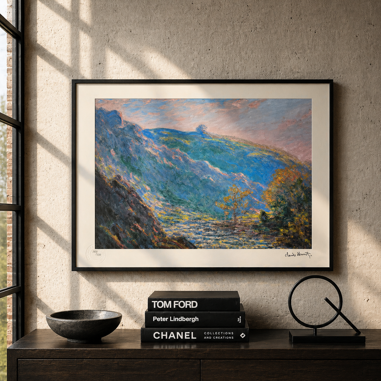 Claude Monet Sun on the Little Creuse Lithograph Arches 300gsm 42x59 cm