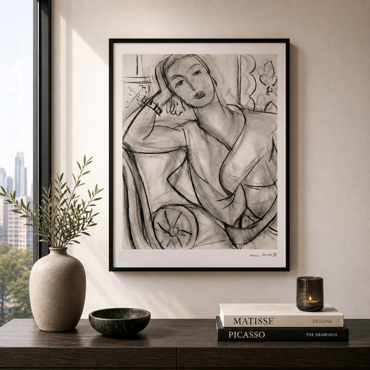 Henri Matisse Portrait of Hutchinson Lithograph on Arches 300gsm 42x59 cm