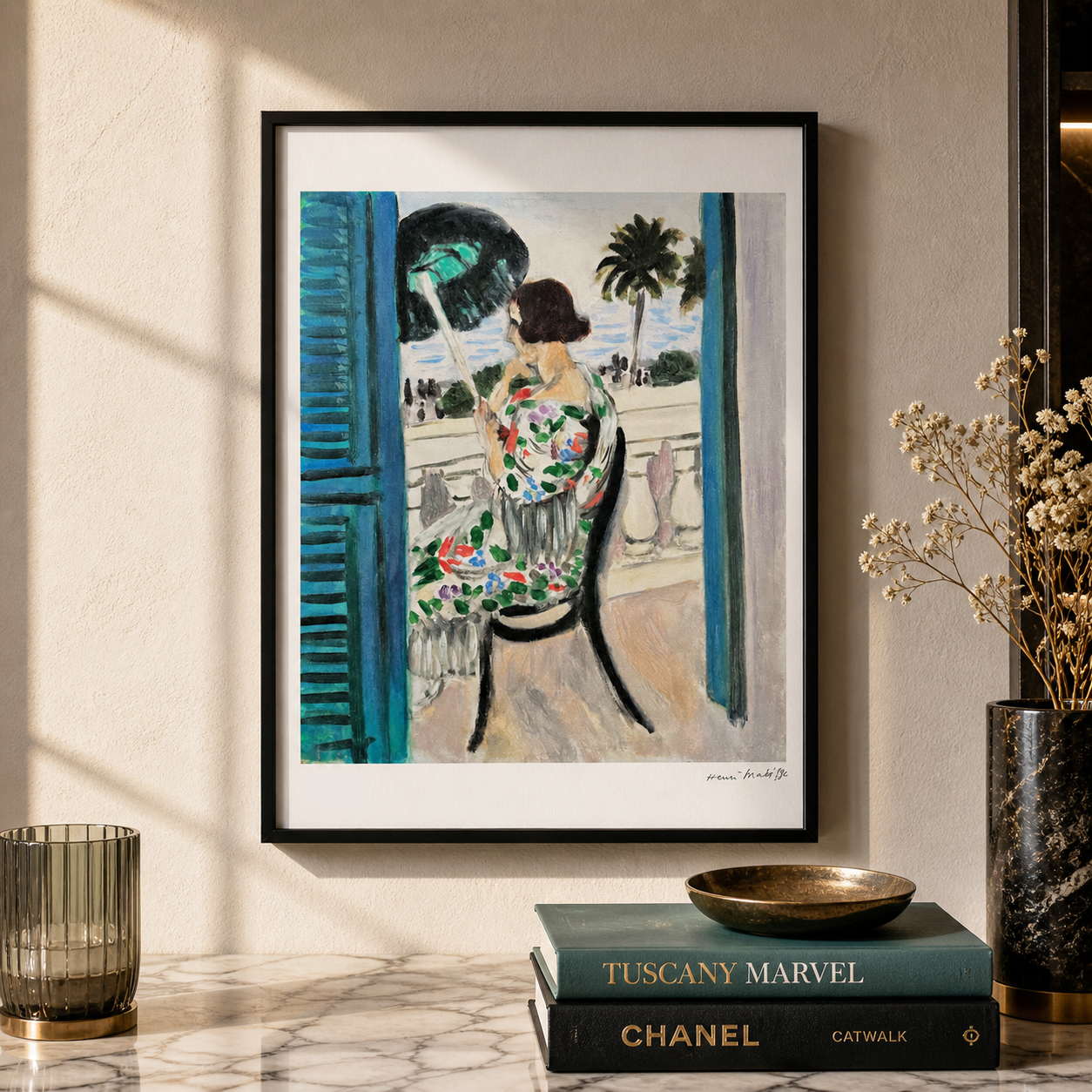 Henri Matisse Woman sitting on a balcony Lithograph on Arches 300gsm 42x59 cm