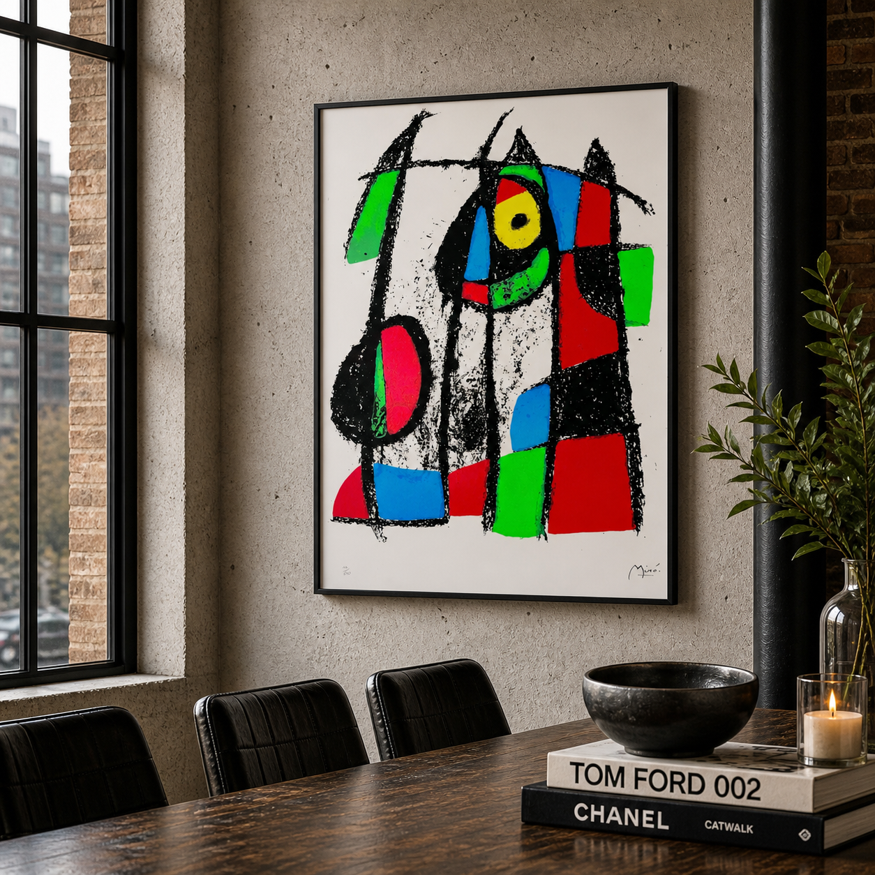 Joan Miró geometric color areas Lithograph Arches 300gsm 42x59 cm