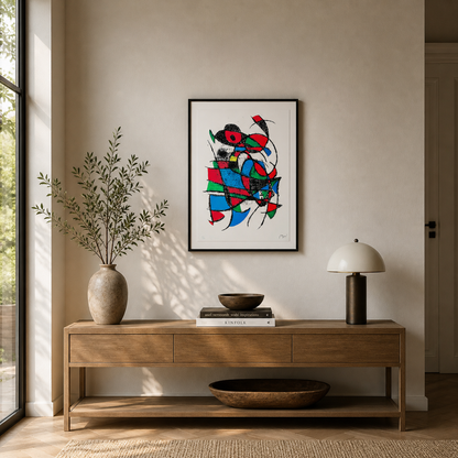 Joan Miró Sans titre (geometric color composition Lithograph Arches 300gsm 42x59 cm