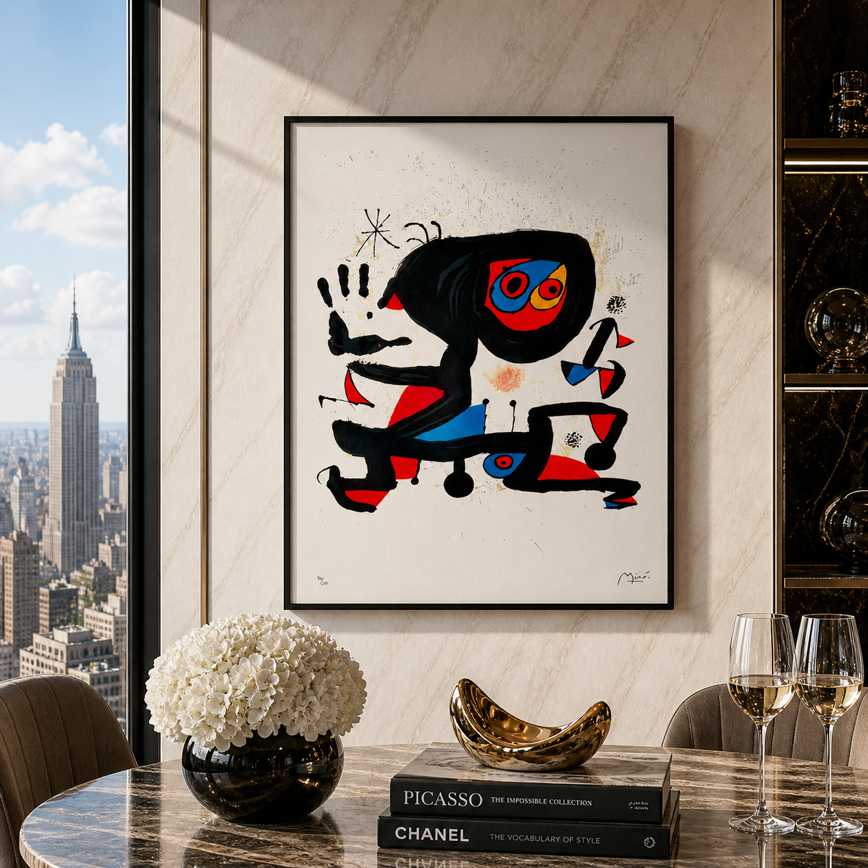 Joan Miró figurative composition Lithograph Arches 300gsm 42x59 cm