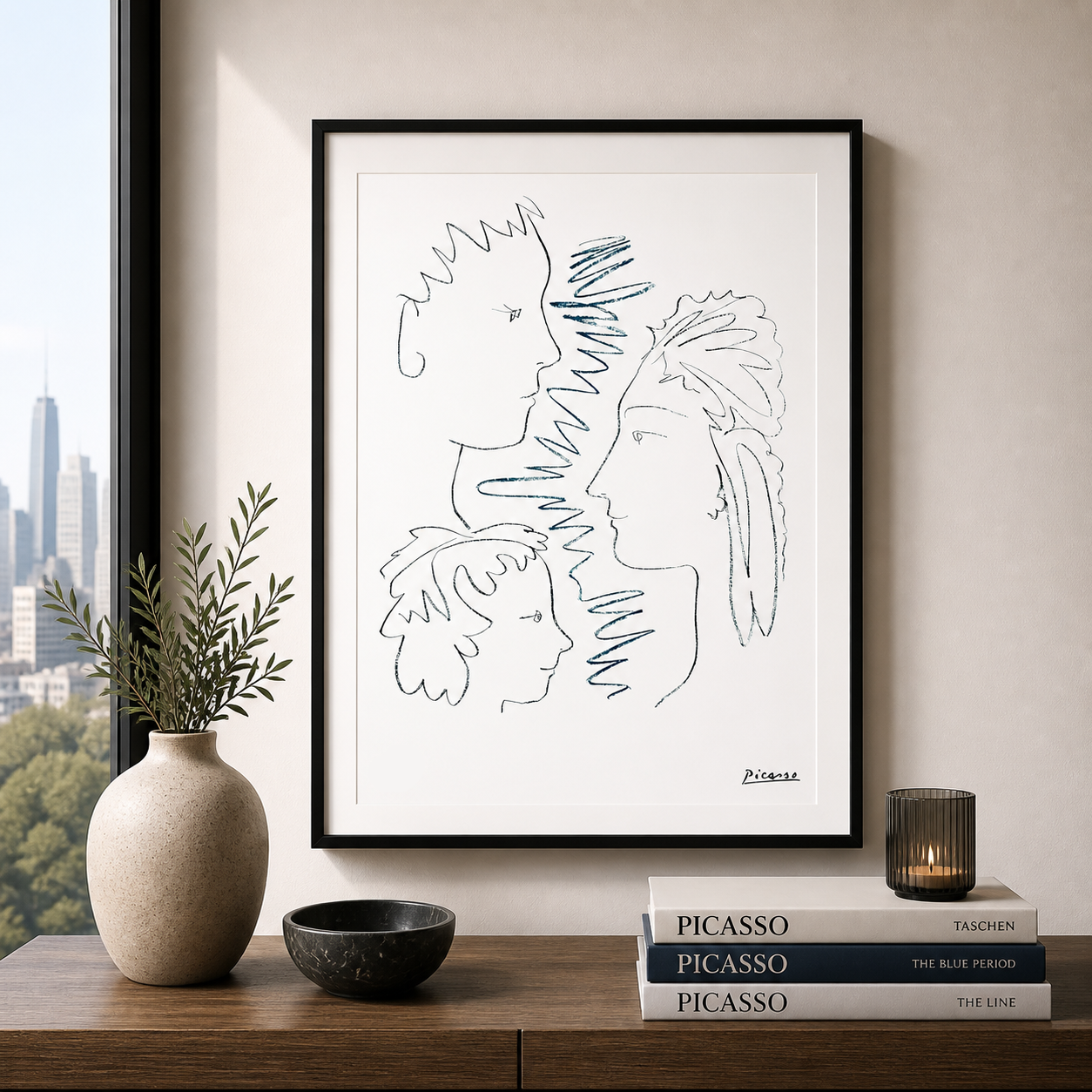 Pablo Picasso Faces Lithograph Arches 300gsm 42x59 cm